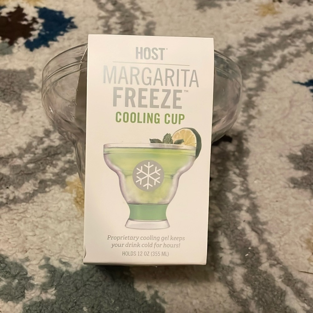 NWT Host Margarita Freeze Cooling Cup green set of 1